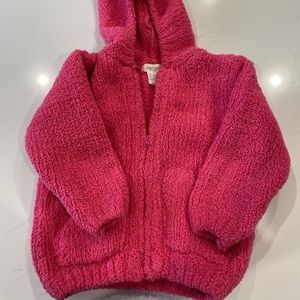 Angel dear baby pink zipper jacket size 18-24 months
